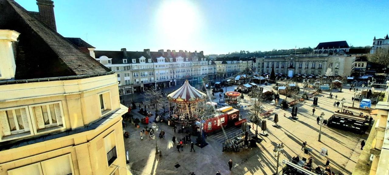 F2 Avec Sauna, Vue D'Exception Place De La Mairie 보베 외부 사진